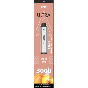 Купить EOS Ultra - Peach Freeze (Ледяной Персик), 3000 затяжек, 20 мг (2%)