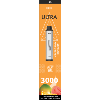 Купить EOS Ultra - OMG (Апельсин-Манго-Гуава), 3000 затяжек, 20 мг (2%)