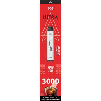 Купить EOS Ultra - Dr.Pepper (Вишневая Кола), 3000 затяжек, 20 мг (2%)
