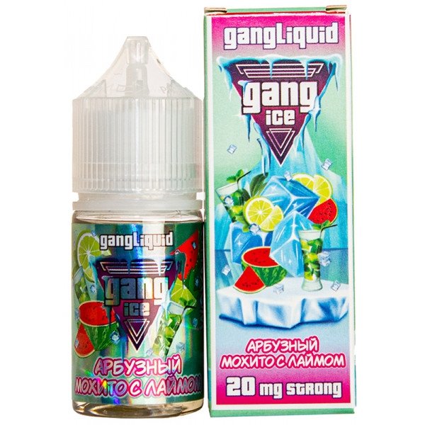Купить GANG ICE STRONG - Арбузный Мохито с Лаймом, 30мл