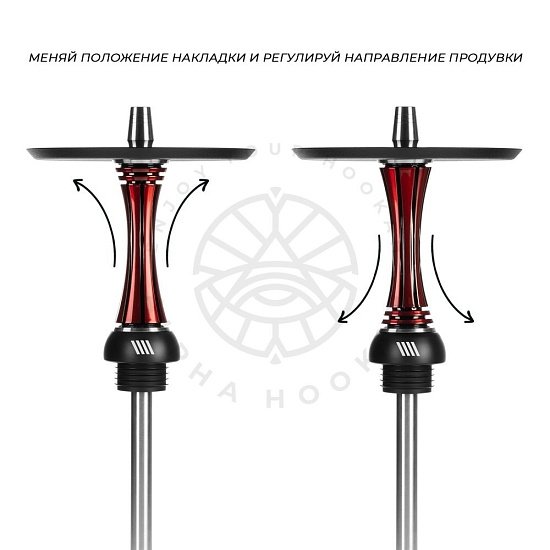Купить Alpha Hookah  - Model X Reverse Red Candy (Шахта+Шланг+Мундштук+Блюдце)