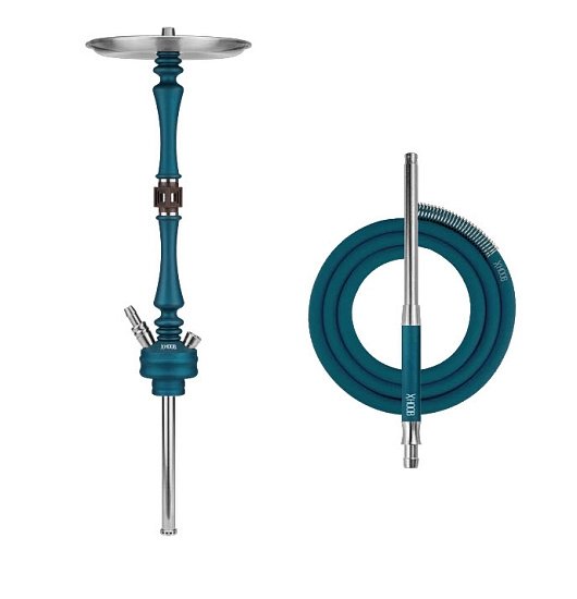 Купить Hoob Mars Marine Blue Фурнитура Сталь (Шахта + Блюдце + Шланг + Мундштук)
