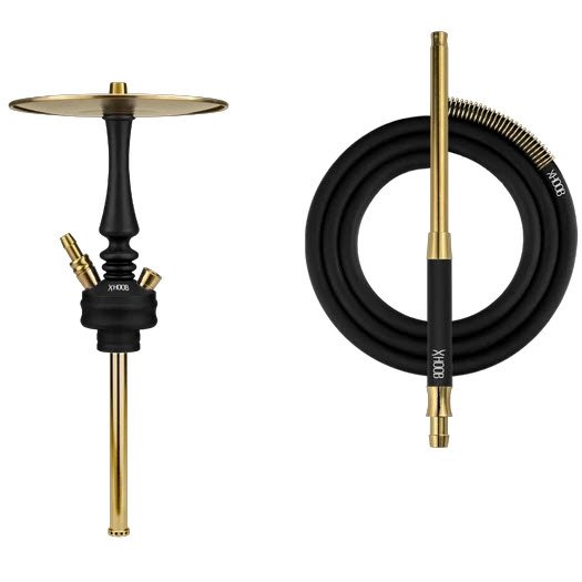 Купить Hoob Mars Mini Black Фурнитура Gold (Шахта + Блюдце + Шланг + Мундштук)