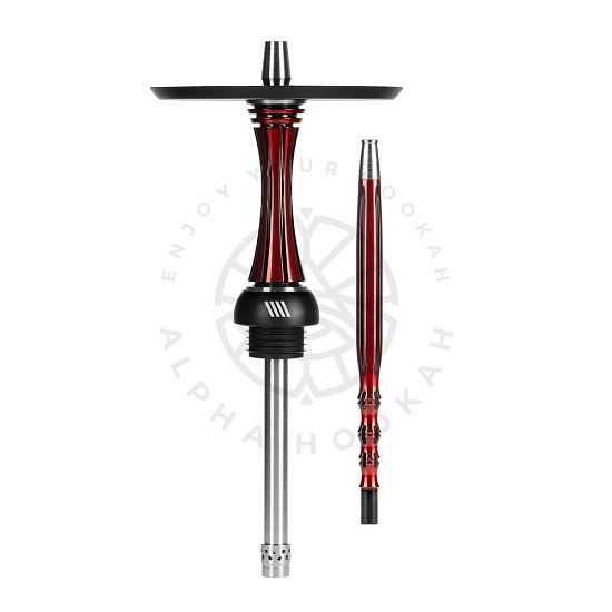 Купить Alpha Hookah  - Model X Reverse Red Candy (Шахта+Шланг+Мундштук+Блюдце)
