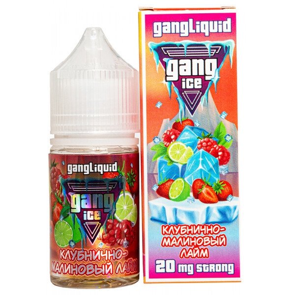 Купить GANG ICE - Клубнично-Малиновый Лайм, 30мл