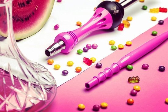 Купить Alpha Hookah  - Model X Rose Fluor (Шахта+Шланг+Мундштук+Блюдце)