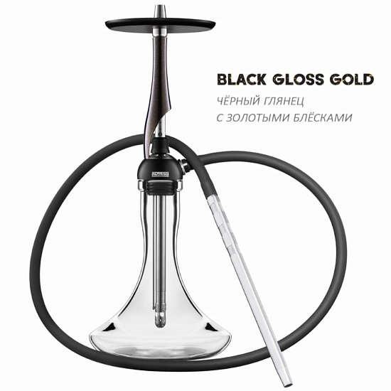 Купить Koress - K1T Black Gloss Gold (Шахта + Шланг + Мундштук + Блюдце)