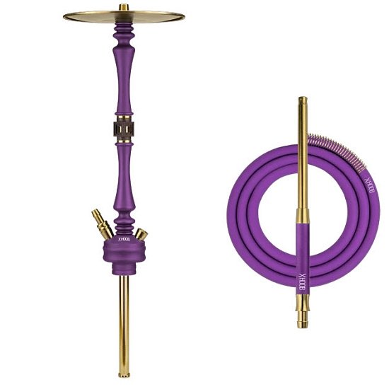 Купить Hoob Mars Royal Purple Фурнитура Gold (Шахта + Блюдце + Шланг + Мундштук)