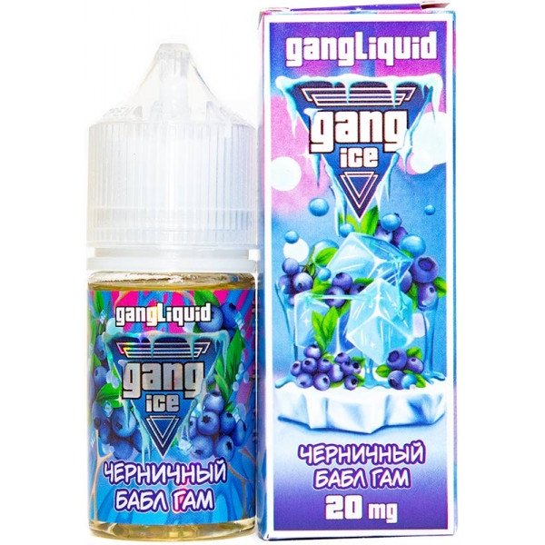 Купить GANG ICE - Черничный Бабл Гам, 30мл