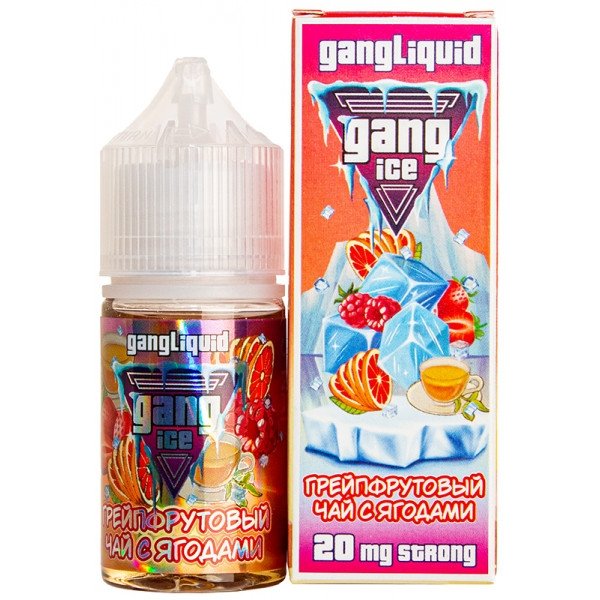 Купить GANG ICE STRONG - Грейпфрутовый Чай с Ягодами, 30мл