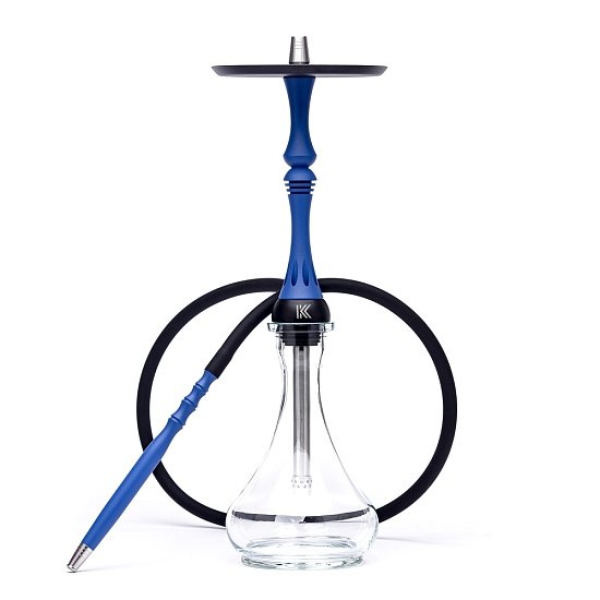 Купить Alpha Hookah - Kappa X Blue Matte (Шахта+Шланг+Мундштук+Блюдце)