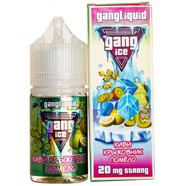 Купить GANG ICE STRONG - Киви-Крыжовник-Помело, 30мл