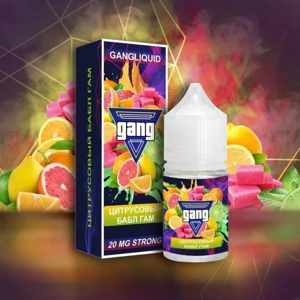 Купить GANG Strong - Цитрусовый Бабл Гам, 30мл