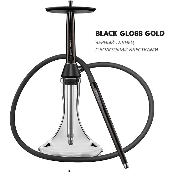 Купить Koress - K3 Black Gloss Gold (Шахта + Шланг + Мундштук + Блюдце)