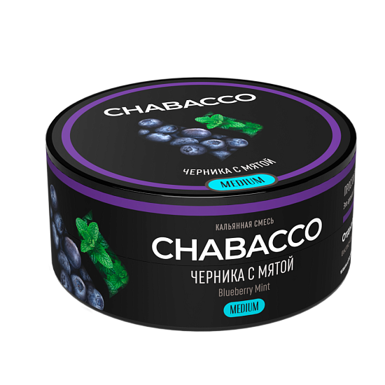 Купить Chabacco MEDIUM - Blueberry Mint (Черника с мятой) 25г