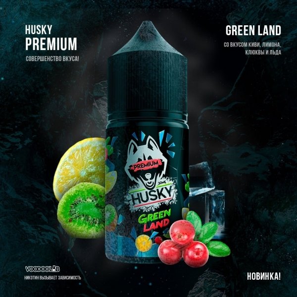 Купить Husky Salt Premium - Green Land (Киви - Лимон - Клюква - Лед) 30мл №2
