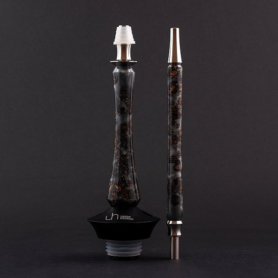 Купить Union Hookah Sleek Акрил С Шишками Серый (Шахта + Мундштук + Блюдце)