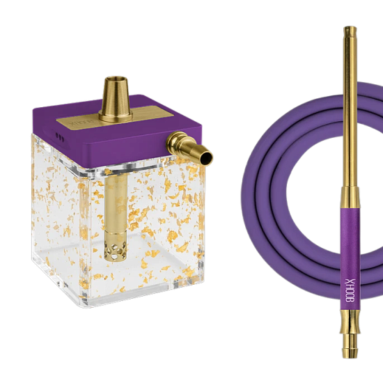 Купить Кальян Hoob SUBATOM Royal Purple Фурнитура Gold (Шланг + Мундштук)