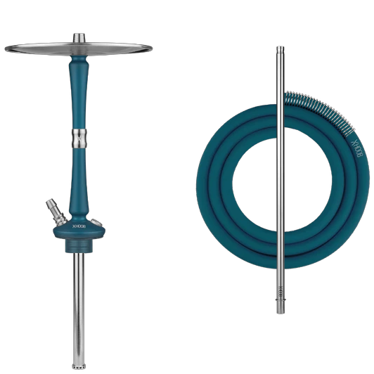 Купить Hoob Go Marine Blue Фурнитура Сталь (Шахта + Блюдце + Шланг + Мундштук)