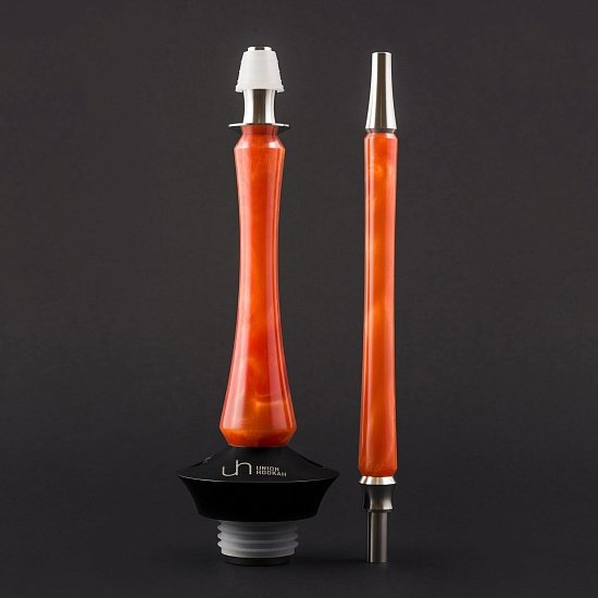 Купить Union Hookah Sleek Акрил Оранжевый (Шахта + Мундштук + Блюдце)