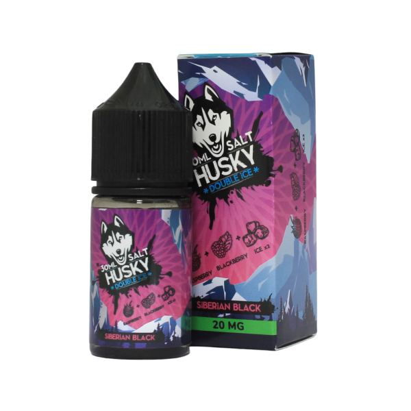 Купить Husky Salt Double Ice Strong - Siberian Black (Малина и Ежевика) 30мл