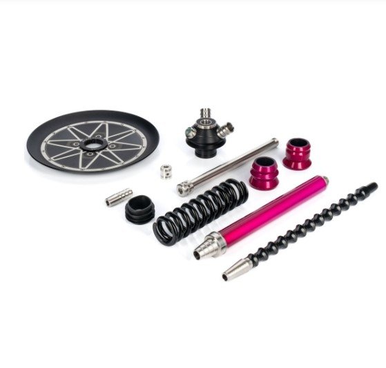 Купить Mamay Custom Coilovers Mini - Пружина:Черный / Шахта:Розовый Лак (Шахта + Мундштук + Блюдце)