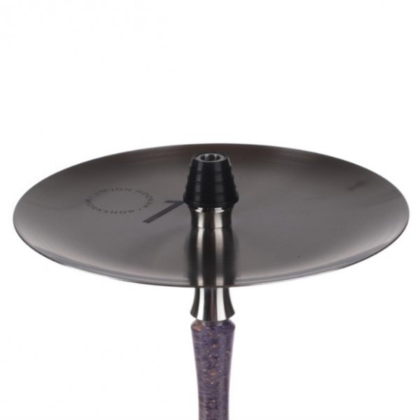 Купить Union Hookah Fibonacci Стаб. Дерево Фиолетовый (Шахта + Мундштук + Шланг + Блюдце)