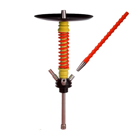 Купить Mamay Custom Coilovers Mini Пружина:Оранжевый Флюр / Шахта:Желтый (Шахта + Мундштук + Блюдце)
