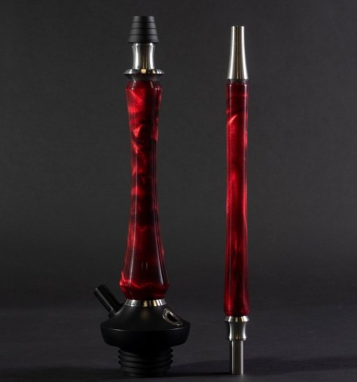Купить Union Hookah Sleek Акрил Рест Красный (Шахта + Мундштук + Блюдце)
