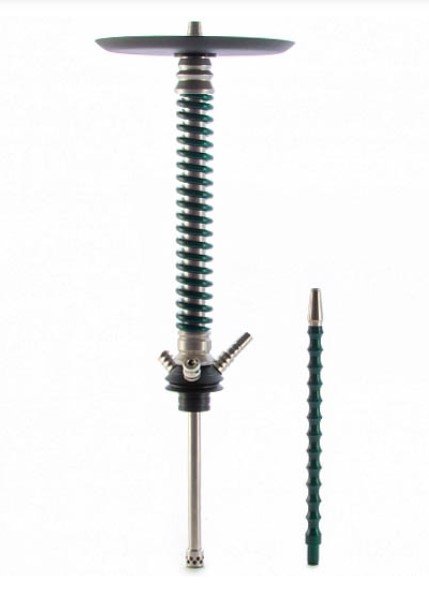 Купить Mamay Custom V3 №12 Coilovers Пружина:Зеленый лак / Шахта:Хром (Шахта + Мундштук + Блюдце)