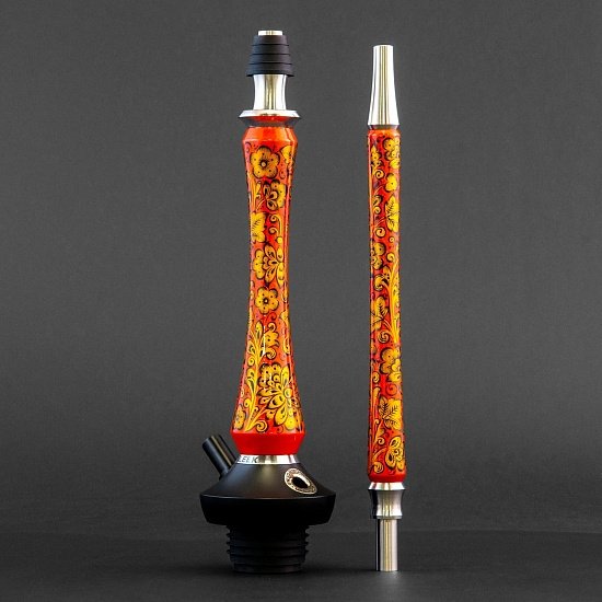 Купить Union Hookah Sleek Хохлома Красный (Шахта + Мундштук + Блюдце)