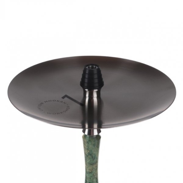 Купить Union Hookah Fibonacci Стаб. Дерево Зеленый (Шахта + Мундштук + Шланг + Блюдце)