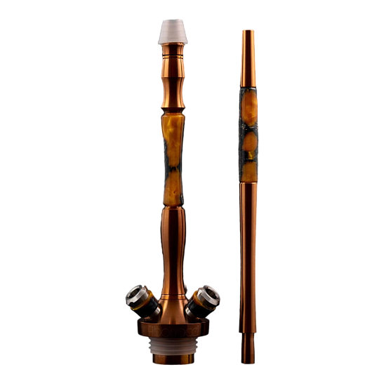 Купить Union Hookah Fibonacci PVD Bronze (Шахта + Мундштук + Шланг + Блюдце)