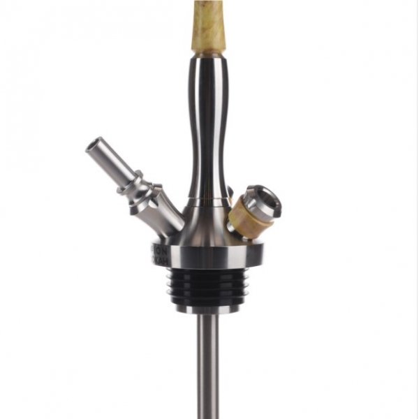 Купить Union Hookah Fibonacci Стаб. Дерево Желтый (Шахта + Мундштук + Шланг + Блюдце)