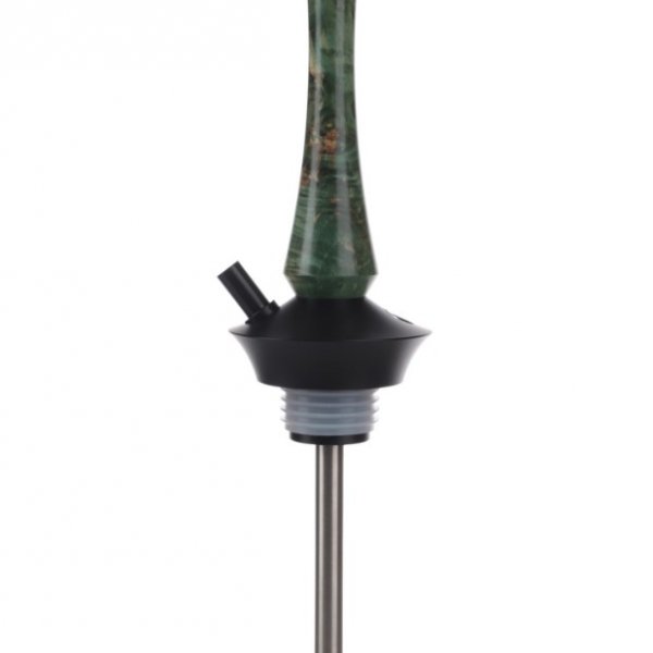 Купить Union Hookah Sleek Стаб. Дерево Зеленый (Шахта + Мундштук + Блюдце)