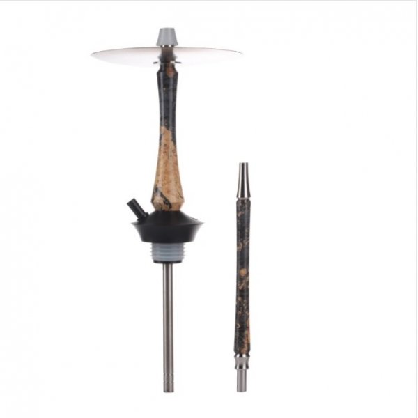 Купить Union Hookah Sleek Стаб. Дерево Серый (Шахта + Мундштук + Блюдце)