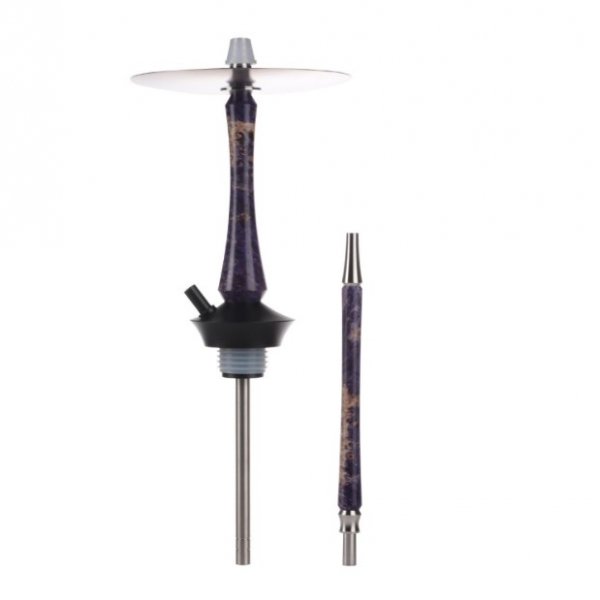 Купить Union Hookah Sleek Стаб. Дерево Фиолетовый  (Шахта + Мундштук + Блюдце)
