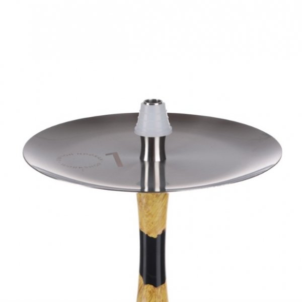 Купить Union Hookah Sleek Гибрид Желтый-Черный (Шахта + Мундштук + Блюдце)