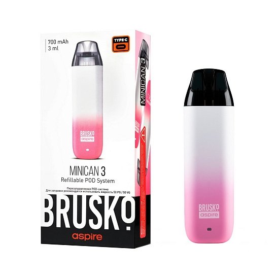 Купить Brusko Minican 3 700 mAh (Розово-белый Градиент)