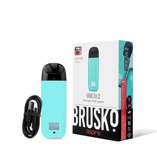 Купить Brusko Minican 2 400 mAh 3мл (Небесно-Голубой)