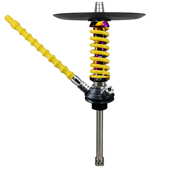 Купить Mamay Custom Coilovers Micro - Пружина:Желтый / Шахта:Фиолетовочерножелтый Анод (Шахта + Мундштук + Блюдце)