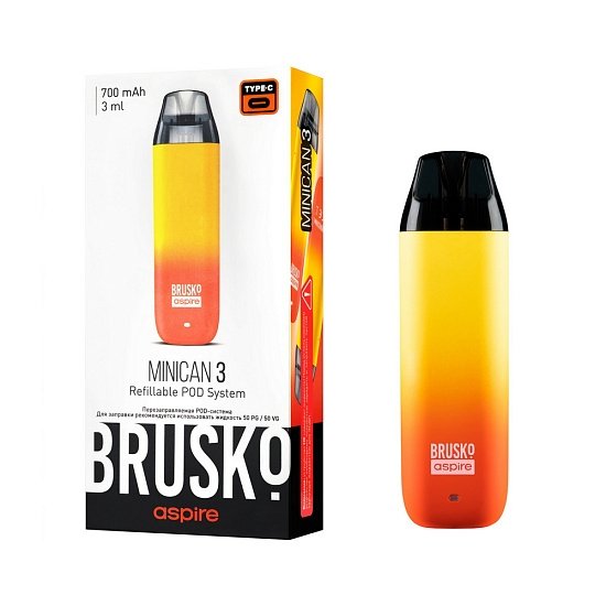 Купить Brusko Minican 3 700 mAh (Красно-желтый Градиент)