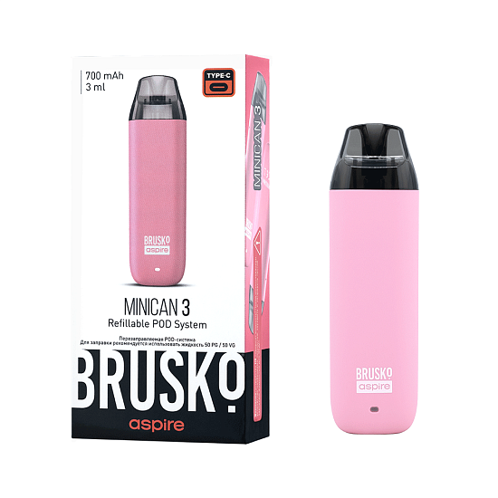 Купить Brusko Minican 3 700 mAh (Розовый)