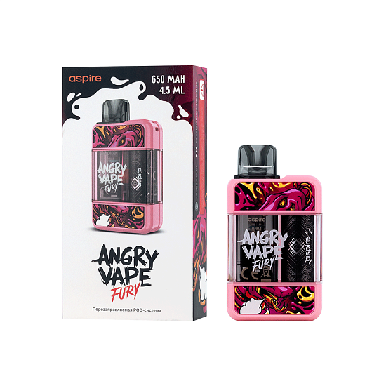 Купить Brusko Angry Vape Fury 650 mAh 4,5мл (Розовый)