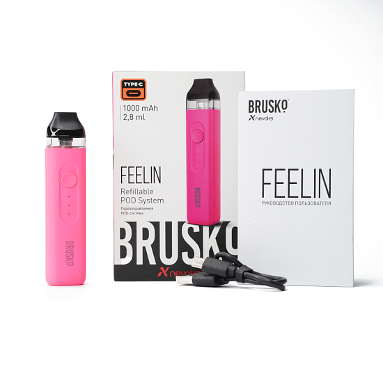 Купить Brusko Feelin 1000 mAh (Ярко-розовый)