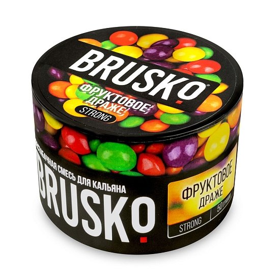 Купить Brusko Strong - Фруктовое драже 50г