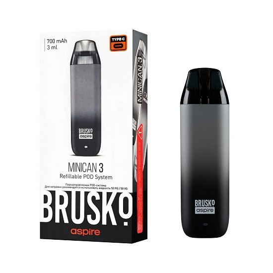 Купить Brusko Minican 3 700 mAh (Черно-серый Градиент)