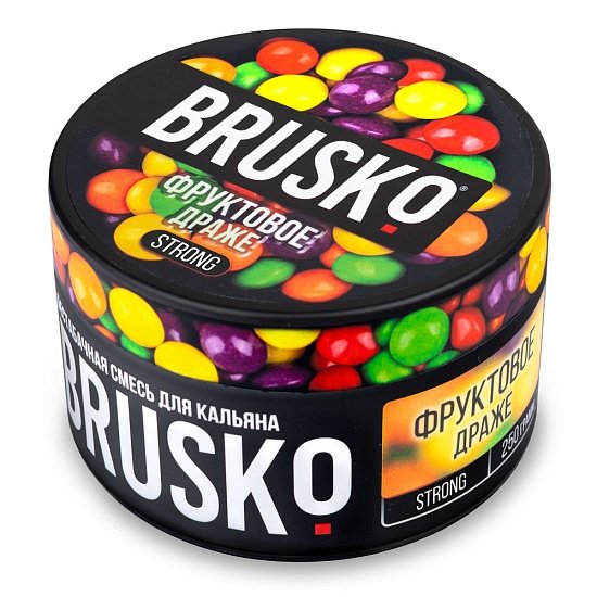 Купить Brusko Strong - Фруктовое драже 250г