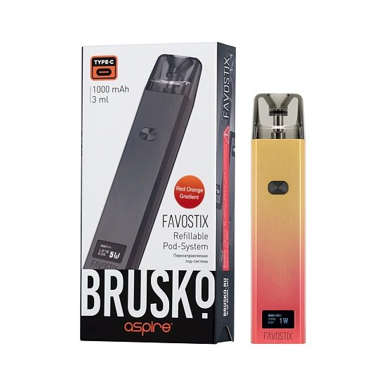 Купить Brusko Favostix 1000 mAh (Красно-оранжевый градиент)