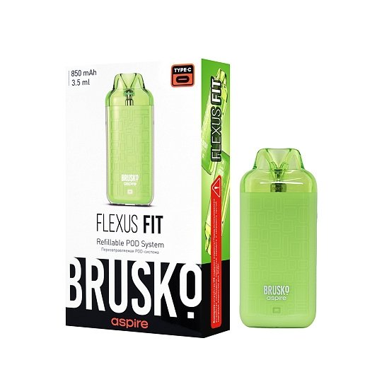 Купить PODS - Brusko Flexus Fit 850 mAh 3,5мл (Зеленый)